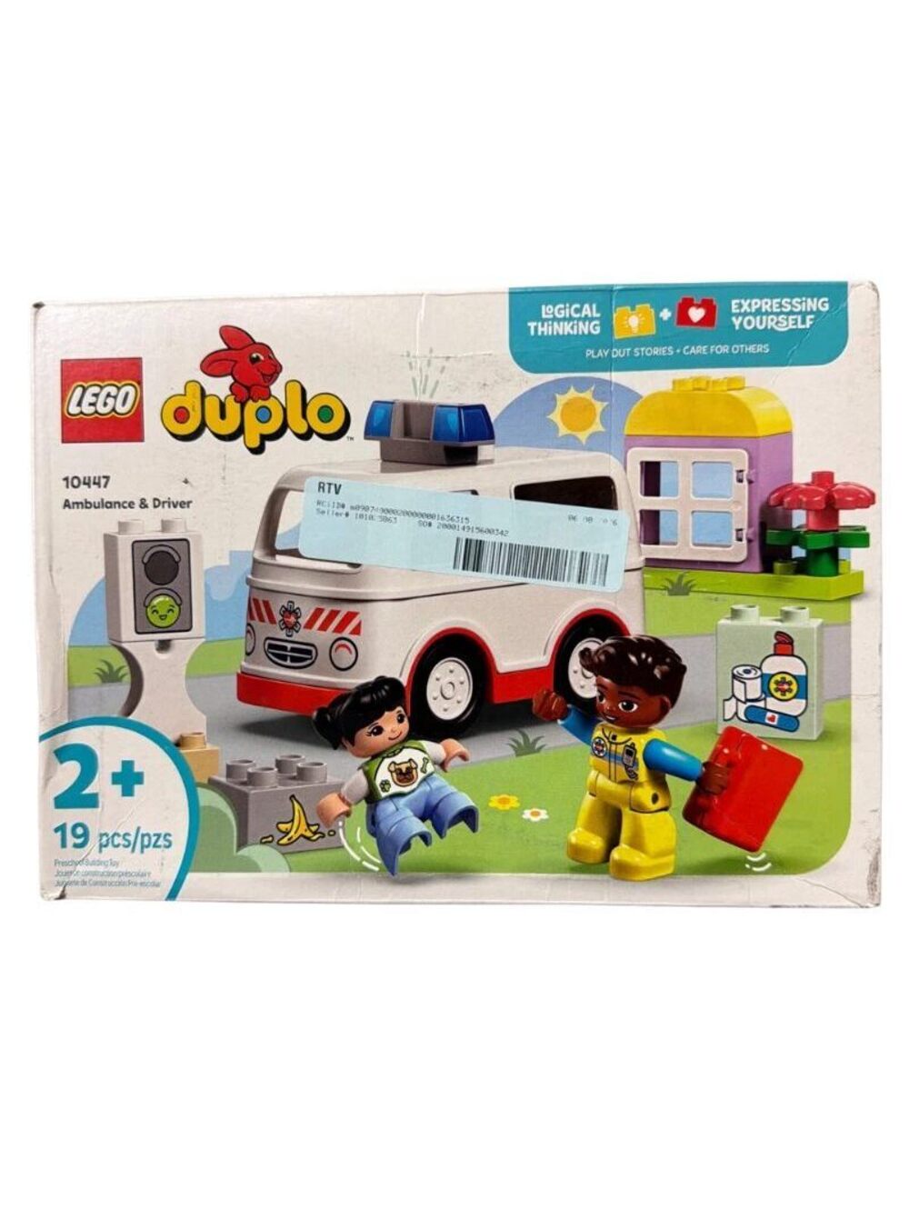 LEGO DUPLO Ambulance Driver 10447 Preschool Building Set 19 Pieces Age 2+ New